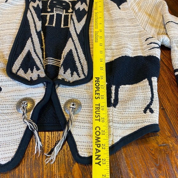 Vintage Women's Kokopelli South Western Shrug Jacket Aztec Tribal USA Size M - Picture 5 of 13